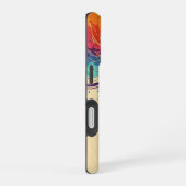 Coque iPhone 16 Chat arc-en-ciel (Côté droit)