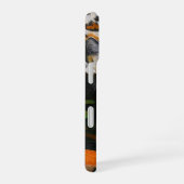 Coque iPhone 16 Chat calico et carpe koï (Côté droit)