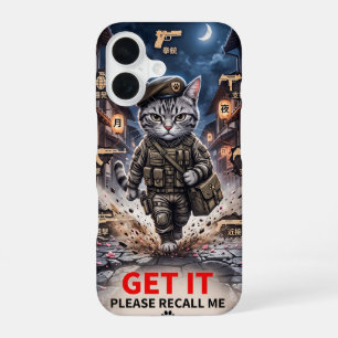 Coque iPhone 16 Chat de joueur tactique