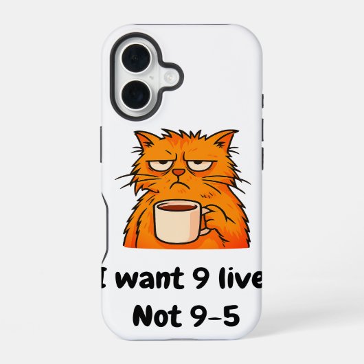 Coque iPhone 16 Chat Drôle (Verso)