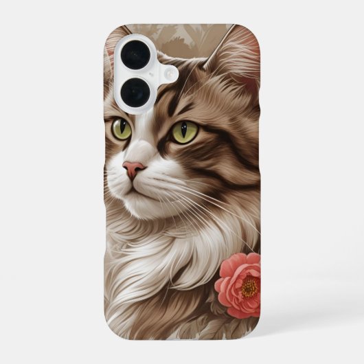 Coque iPhone 16 Chat Élégant (Verso)