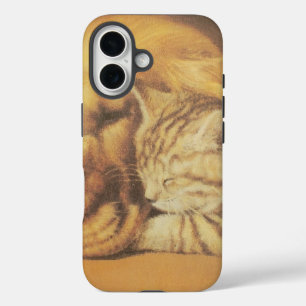 Coque iPhone 16 Chat et chien mignons et amicaux Cadeau de relatio