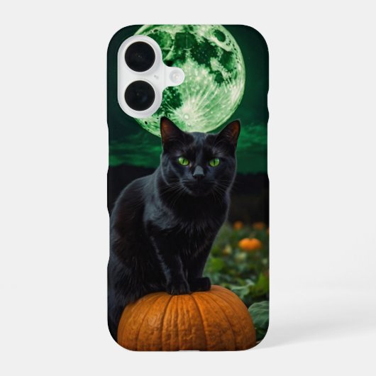 Coque iPhone 16 Chat Lune (Verso)