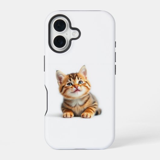 Coque iPhone 16 Chat mignon (Verso)