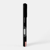 Coque iPhone 16 Chat Noir Géométrique (Côté droit)