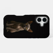 Coque iPhone 16 Chat Sphynx Noir 4 Luxe iPhone 16 Mate (Verso Horizontal)