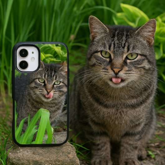 Coque iPhone 16 Chat tigré mignon baiser