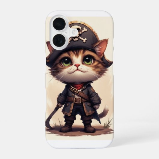 Coque iPhone 16 Chat, voyou (Verso)
