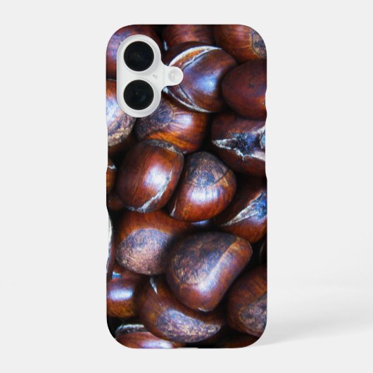 Coque iPhone 16 Châtaignes (Verso)