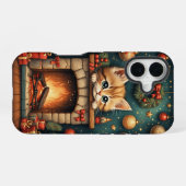 Coque iPhone 16 Chaton de Noël  (Verso Horizontal)