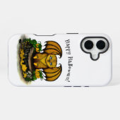 Coque iPhone 16 Chauve-souris d'Halloween mignonne (Verso Horizontal)