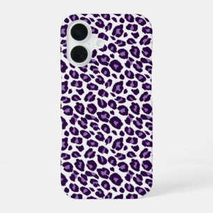 Coque iPhone 16 Cheetah pourpre et noir