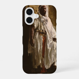 Coque iPhone 16 Chef maure Art africain Peinture Portrait