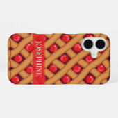 Coque iPhone 16 Cherry Pie Dessert Foodie (Verso Horizontal)