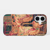 Coque iPhone 16 Cheval de manège de foire (Verso Horizontal)