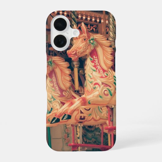 Coque iPhone 16 Cheval de manège de foire (Verso)