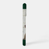 Coque iPhone 16 Cheval Mosaïque, Nom, Vert (Côté droit)
