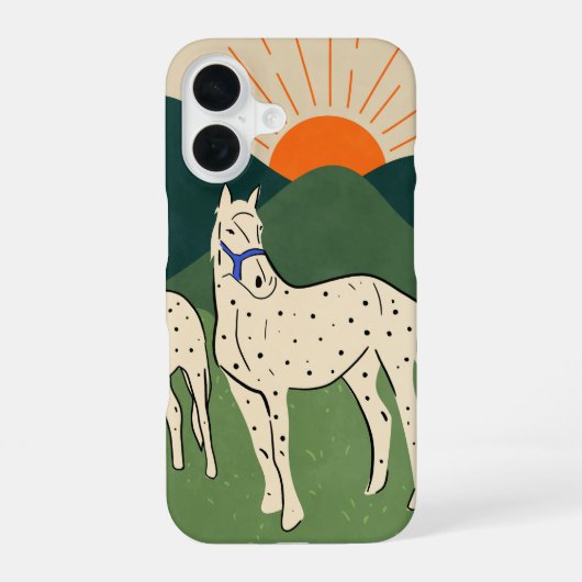 Coque iPhone 16 Chevaux des Highlands (Verso)