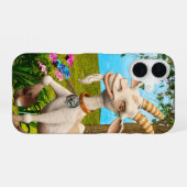 Coque iPhone 16 Chèvre Heureuse (Verso Horizontal)