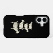 Coque iPhone 16 Chèvre Retro (Verso Horizontal)