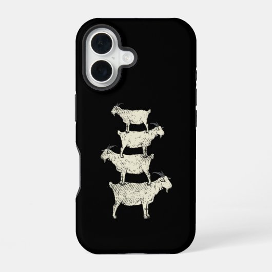 Coque iPhone 16 Chèvre Retro (Verso)