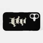 Coque iPhone 16 Chèvre Rétro (Verso Horizontal)