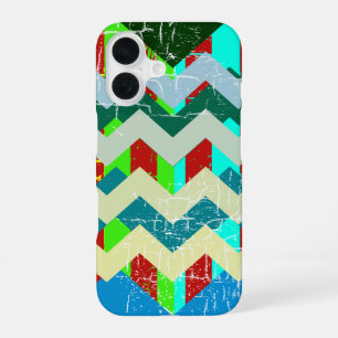 Coque iPhone 16 chevrons - élégants et colorés