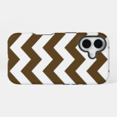 Coque iPhone 16 Chevrons neutres de Pecan (Verso Horizontal)