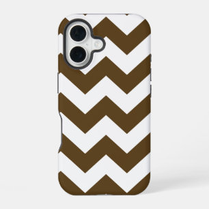 Coque iPhone 16 Chevrons neutres de Pecan