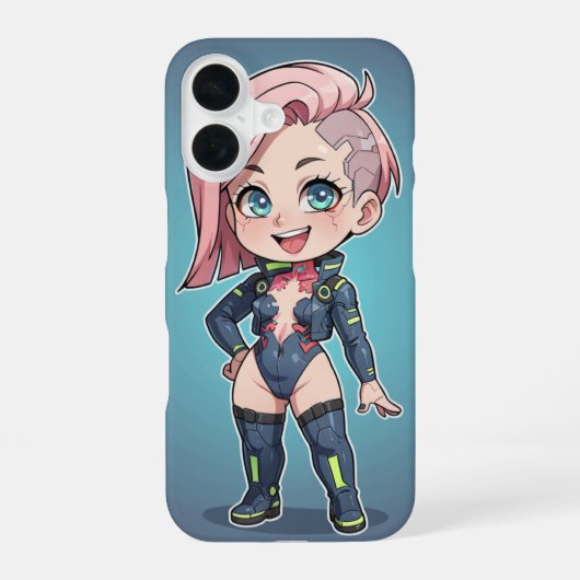Coque iPhone 16 Chibi girl (Verso)