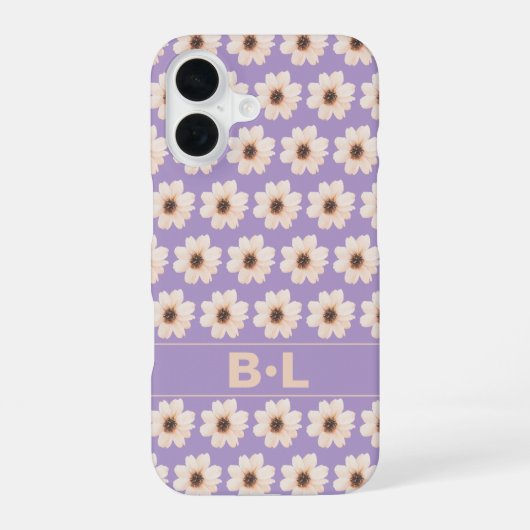 Coque iPhone 16 Chic Floral (Verso)