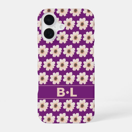 Coque iPhone 16 Chic Floral (Verso)
