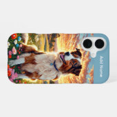 Coque iPhone 16 Chien de berger Border Collie (Verso Horizontal)