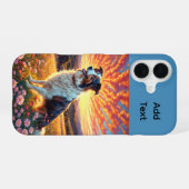 Coque iPhone 16 Chien de berger Border Collie (Verso Horizontal)