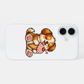 Coque iPhone 16 Chien de glace cool (Verso Horizontal)