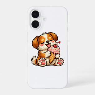 Coque iPhone 16 Chien de glace cool