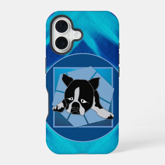 Coque iPhone 16 Chiens Tristes (Verso)