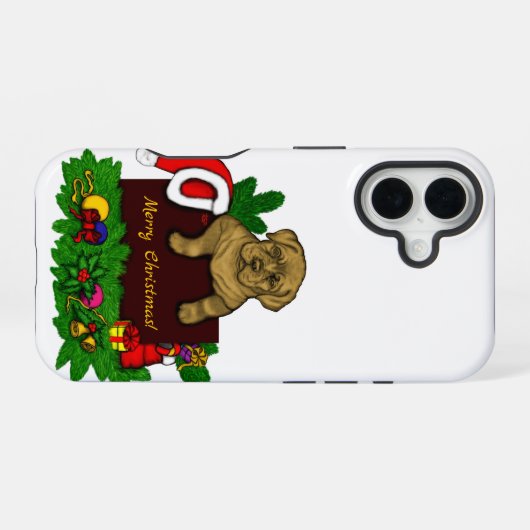 Coque iPhone 16 Chiffre XMas (Verso Horizontal)