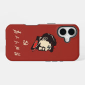 Coque iPhone 16 Chine, communisme, président Mao Zedong (Verso Horizontal)
