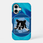 Coque iPhone 16 Chiot triste (Verso)