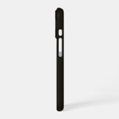 Coque iPhone 16 Chocolat Noir Uni (Côté gauche)