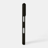 Coque iPhone 16 Chocolat Noir Uni (Côté droit)