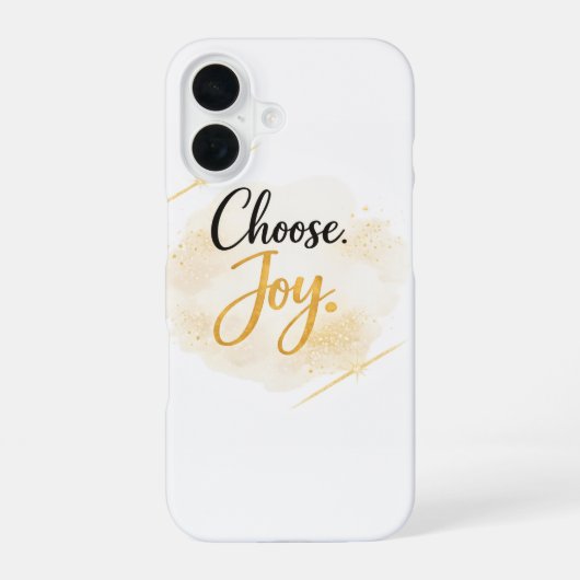 Coque iPhone 16 Choose Joy iPhone 16 Case (Verso)