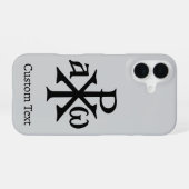 Coque iPhone 16 Chréogramme Chi Rho (Verso Horizontal)