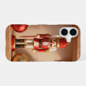 Coque iPhone 16 Christmas Nutcracker Baubles Shelf Phone Case (Verso Horizontal)