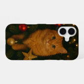 Coque iPhone 16 Christmas Tree Cat iPhone 16 Case (Verso Horizontal)