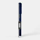 Coque iPhone 16 Chrome Argent Géométrique Ours Python Bleu iPhone (Côté droit)
