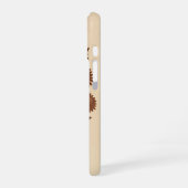 Coque iPhone 16 Chrysanthèmes stylisés vintage (Côté gauche)