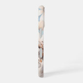 Coque iPhone 16 Chute Florale Vache Highland (Côté droit)