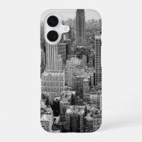 Ciel de New York en noir et blanc